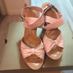 Pale pink Ankle wrap Sandal